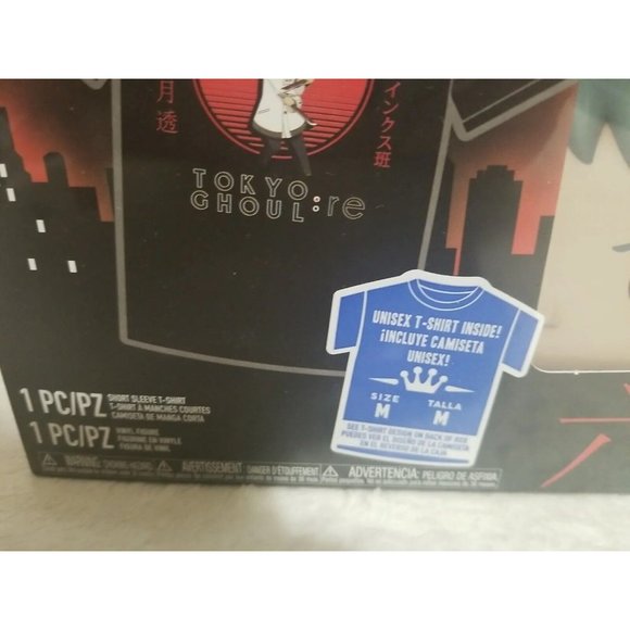 Funko Pop Anime Tokyo Ghoul: RE Toru Mutduki Pop and Tee Sz M Gamestop Exclusive - Picture 3 of 9
